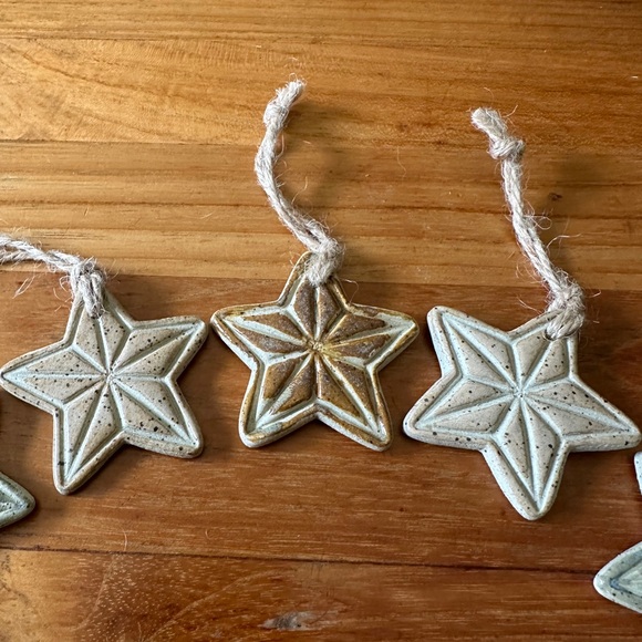 Bundle of 5 star ceramic ornaments - Picture 4 of 9